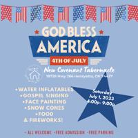 Come be with us for free Entertainment, Food and Fellowship and of course a free Firework show.